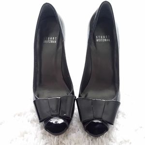 Authentic Stuart Weitzman  Bowright Peep-Toe